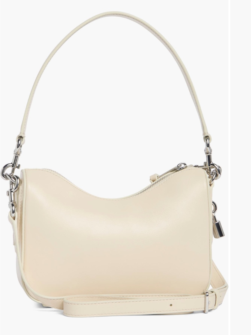 Marc Jacobs Cream Leather Floral Shoulder Bag NWT - Picture 2 of 5